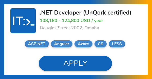 NET Developer (UnQork certified) Job in Omaha | The Reserves Network Inc