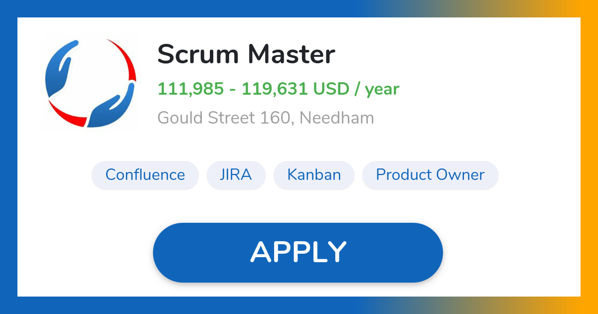 Scrum Master Job in Needham First Help Financial